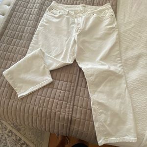 Loft white denim Jeans
